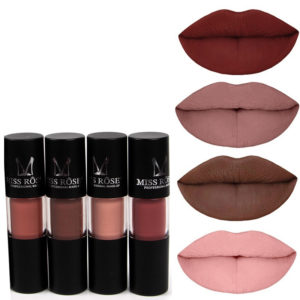 12 Colors Nude Matte Velvet Lip Gloss Lip Makeup Beauty Waterproof Long Lasting