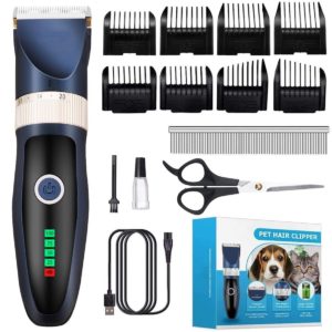 Pet Professional Dog Grooming Clippers Kit For Dog Cat Hair Trimmer Groomer Set