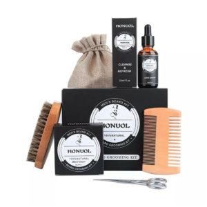 Premium Organic Beard Balm Wax Beard Growth Grooming Kit