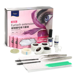 Eyelashes Extension Grafting Kit Glue Holder Tweezers Mascara Wands Beauty Salon Training Set