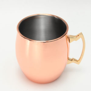 18oz Glossy Moscow Mule Cup Cocktail Rostfritt stål Koppar Cup Shaker