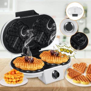 Multi-functional Double‑Head Waffle Maker Bubble Egg Cake Oven Breakfast Waffle Machine Electric Baking Pan