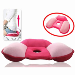 Bomull långsam rebound massage kudde andas soffa kontor runda försköna höftkudde