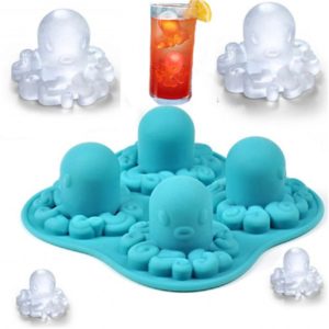 Funny New Tricks Party Drinking Silicone Ice Mold Tray 3D Octopus DIY Freeze Chocolate Molds Ice Cube Tray Mold Ice Lattice