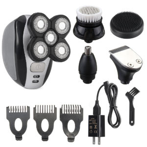 5 In 1 Electric Men Bald Head Shaver Kit 5 Heads Cordless Hair Clippers Trimmer