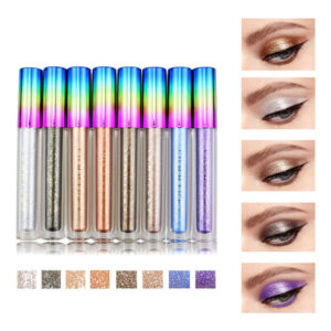 8 färger Colorful Shimmer Glitter Liquid Eye Shadow