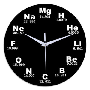 Emoyo ECY028 Creative Chemical Element Table Wall Clock 3D Wall Clock For Home Office Decorations