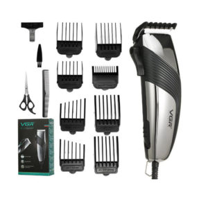 VGR V-121 Cord Electric Hair Trimmer Clipper Haircut Machine Beard Trimmer Barber Clipper W/ 8 Limit Combs