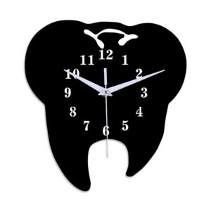 Emoyo ECY056 Tooth Shape Wall Clock Quartz Wall Clock 3D Wall Clock For Home Office Decorations