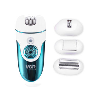 VGR 4 i 1 kvinnor epilator 100-240V USB uppladdningsbar elektrisk hårborttagningsmaskin Multifunktionell Bikini Depilator