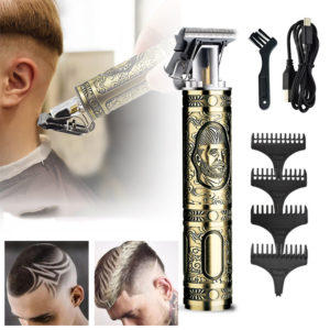 Elektrisk hårklippare Uppladdningsbar rakapparat Skäggtrimmer Professionella män hårklippningsmaskin Skäggfrisör Hårklippning