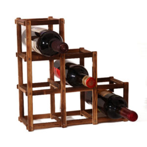 Wooden Red Wine Holder Rack 6 Bottle Wine Rack Mount Kitchen Glass Bottle Drinks Holder Storage Organizer Holders