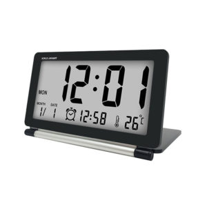 DC-11 Electronic Travel Alarm Clock Folding Desk Clock With Temperature Date Time Calendar