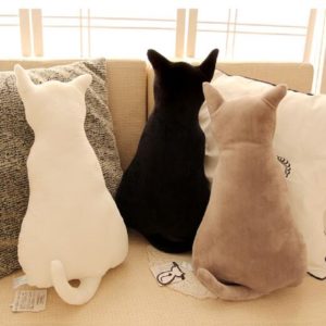 KC Super Cute Soft Plush Cat Back Sofa Pillow Cushion Stuffed Animal Doll Pillows