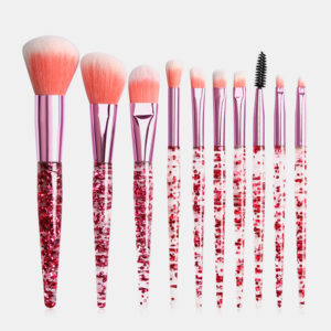 10Pcs/Kit Makeup Brushes Kit Flash Diamond Drift Sand Makeup Brush Eyebrow Eyeshadow Brush