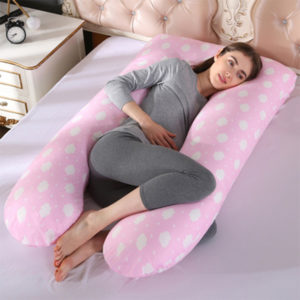 Multifunctional  U Shape Full Body Pillow with 100% Polyester Fiber Lying on Side or Other Comfortable Poses Relieve Gestation  Discomfort for Mother