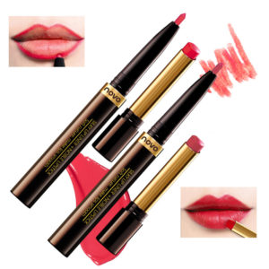 2 In 1 Double Head Lip Stick Mouth Lip Liner Long Lasting Moisturizing  Lip Makeup