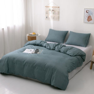 Plaid Pattern Bedding Set Comforter Bed Cover Pillowcase Adults Bed Duvet Set