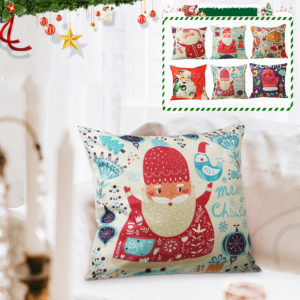 45*45cm Christmas Cushion Cover Decorative Sofa Pillow Cover Case Seat Car Home Decor Throw Pillowcase for Home 2020 Christmas Decoration