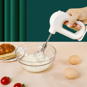20W Wire;ess Electric Whisk Blender Portable Four-speed USB Charging Handheld Mixer