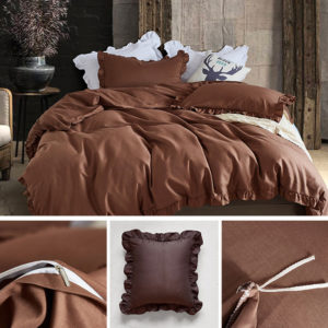 Super Soft Concise Nordic Style 3 Pieces Bedding Sets Twin Queen King Size Pillowcase Quilt Cover Set