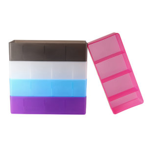 4 Slots Cosmetic False Eyelash Organizer Holder Tool Storage Box Makeup Display Stand Container