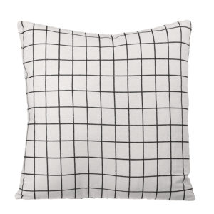 45 x 45cm Black Stripes Washable Throw Pillow Cover Cotton Linen Decorative Cushion for Sofa Car