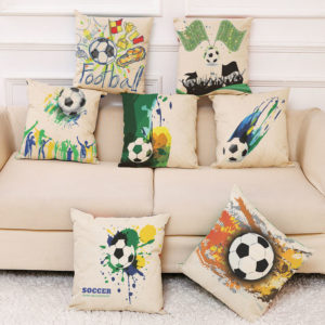 2018 Russia World Cup Home Decor Cushion Pillow Case Soccer Pillow Covers for Home Bedroom Sofa