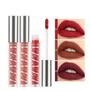 FOCALLURE 10 Colors Velvet Matte Lip Glaze Waterproof Non-Marking Lip Gloss Cosmetic