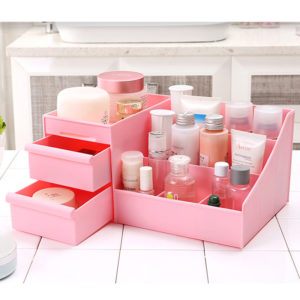 Large Capacity Cosmetic Organizer Storage Box Drawer Dressing Table Skin Care Rack House Container Sundries Makeup Organizer
